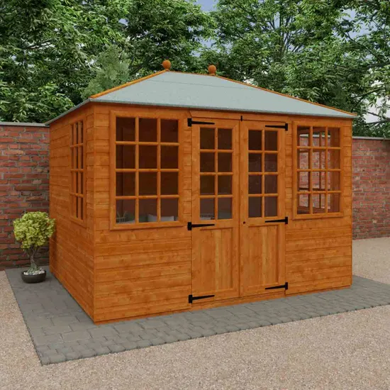 Pro-Tect Timber 10'x8' Georgian Pyramid Shiplap Summerhouse