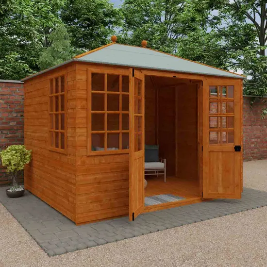 Pro-Tect Timber 10'x8' Georgian Pyramid Shiplap Summerhouse - Image 7