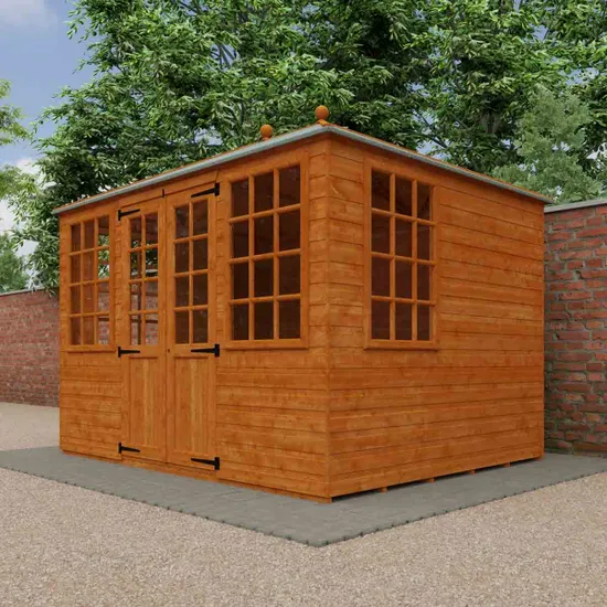 Pro-Tect Timber 10'x8' Georgian Pyramid Shiplap Summerhouse - Image 8