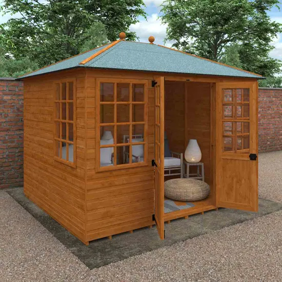 Pro-Tect Timber 10'x8' Georgian Pyramid Shiplap Summerhouse - Image 10