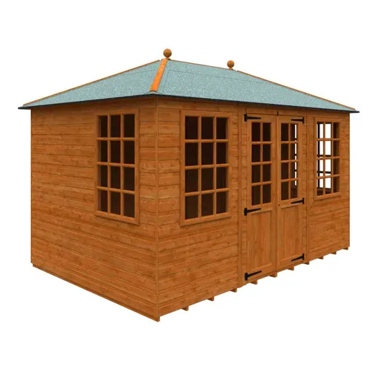 Pro-Tect Timber 12'x8' Georgian Pyramid Shiplap Summerhouse - Image 4