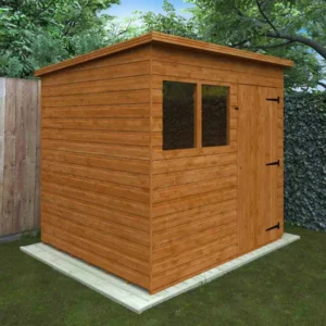 Pro-Tect Timber 7'x6' Super Pent Shiplap Shed (Window or Windowless)