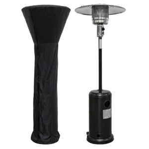 Protect Gas Patio Heater 13kW with Wheels and Cover - Black