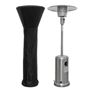 Protect Gas Patio Heater 13kW with Wheels and Cover - Stainless Steel