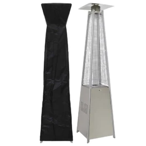 Protect Pyramid Gas Patio Heater 13kW with Cover - Stainless Steel