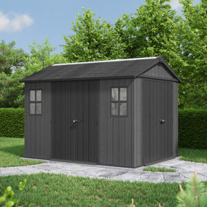 Keter 11'x 7.5' Newton Plus Plastic Shed - Dual Entry