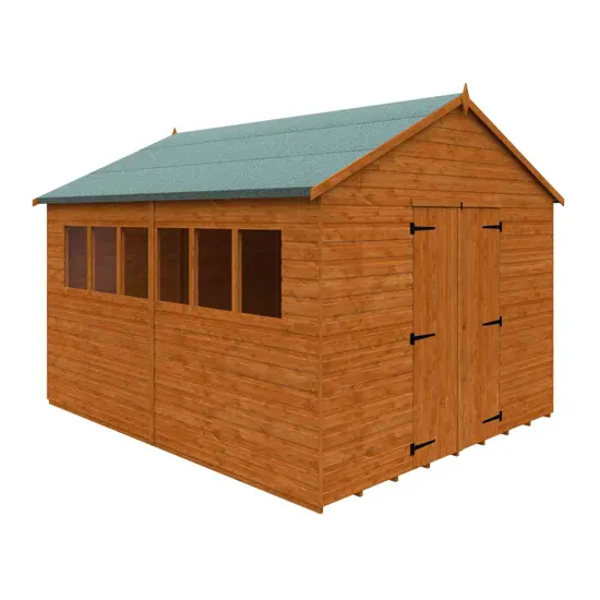 Pro-Tect Timber 12'x10' XL Shiplap Workshop Shed with Standard Framing (Window or Windowless) - Image 4