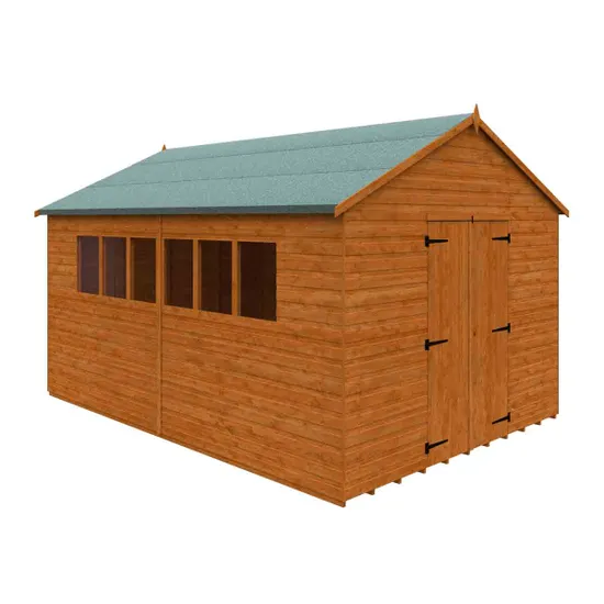 Pro-Tect Timber 14'x10' XL Shiplap Workshop Shed with Standard Framing (Window or Windowless) - Image 4