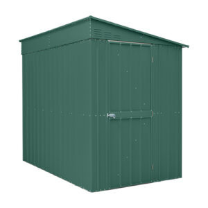 Globel 5'x 8' Lean-To Metal Garden Shed - Green