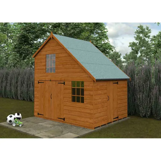 Pro-Tect Timber 6'x8' Shiplap Timber Club Garage - Image 2