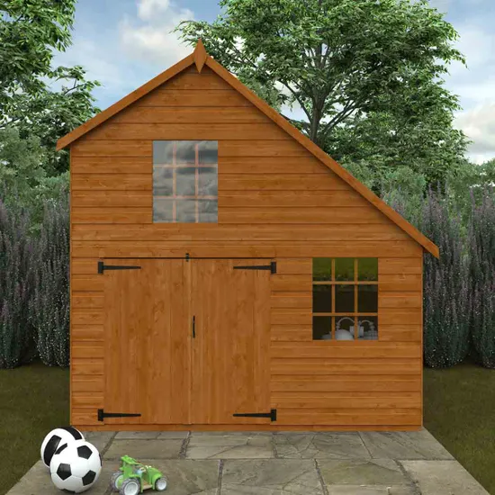 Pro-Tect Timber 6'x8' Shiplap Timber Club Garage - Image 3