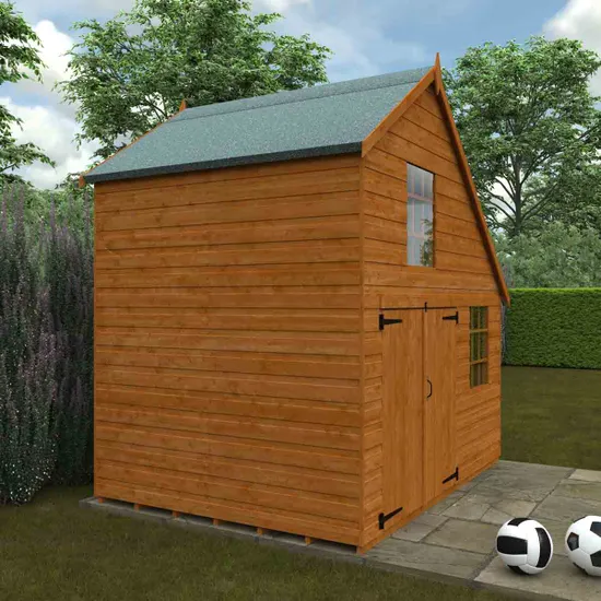 Pro-Tect Timber 6'x8' Shiplap Timber Club Garage - Image 4