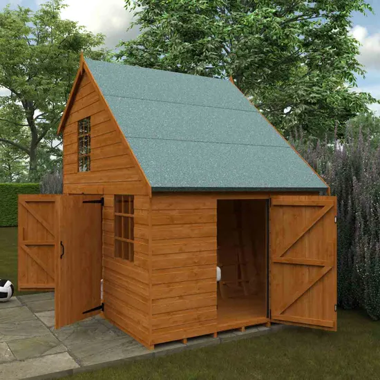 Pro-Tect Timber 6'x8' Shiplap Timber Club Garage - Image 7