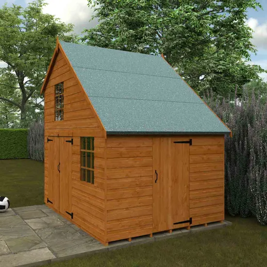 Pro-Tect Timber 6'x8' Shiplap Timber Club Garage - Image 8