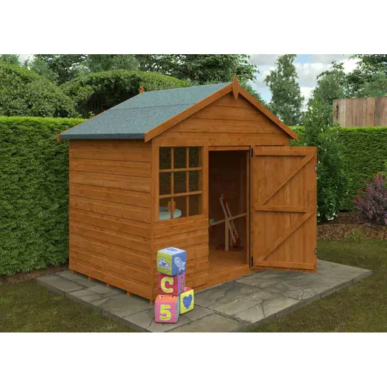 Pro-Tect Timber 4' x6' Shiplap Timber Wendyhouse (with optional Veranda) - Image 8