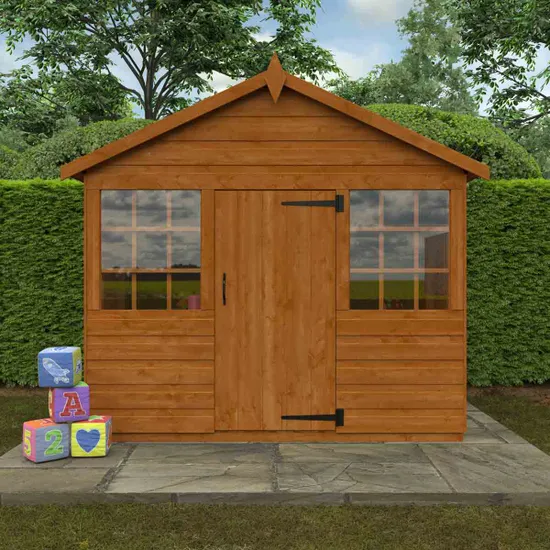 Pro-Tect Timber 4' x6' Shiplap Timber Wendyhouse (with optional Veranda) - Image 9
