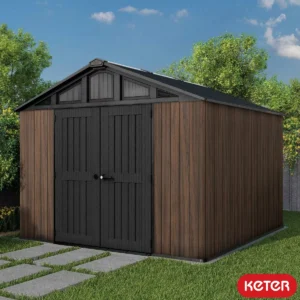 Keter 10'x11.5' Stronghold Rosewood Heavy Duty Plastic Shed