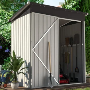 Pro-Tect Addition 5'x 3' Metal Utility Pent Shed - White