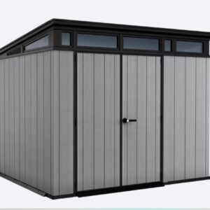 Keter 9'x 7' Artisan 2 Heavy Duty Plastic Pent Shed - New Look Grey