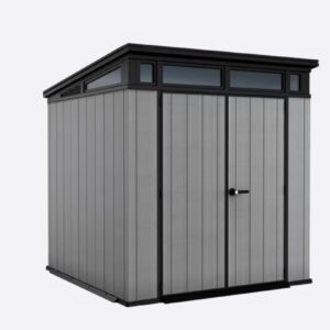Keter 7'x 7' Artisan 2 Heavy Duty Plastic Pent Shed - New Look Grey