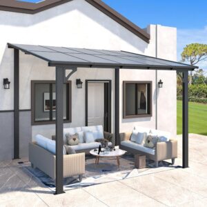Pro-Tect 10x8 Freestanding Aluminium Heavy Duty Hardtop UPF Galvanized Pergola