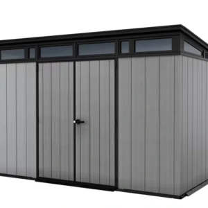 Keter 11'x 7' Artisan 2 Heavy Duty Plastic Pent Shed - New Look Grey