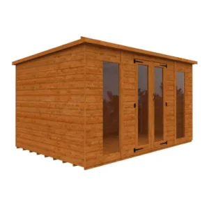 Pro-Tect Timber 12'x8' Shiplap Full Pane Summerhouse Workshop