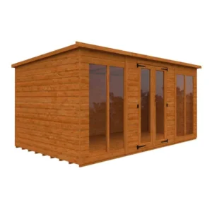 Pro-Tect Timber 14'x8' Shiplap Full Pane Summerhouse Workshop