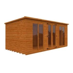 Pro-Tect Timber 16'x8' Shiplap Full Pane Summerhouse Workshop