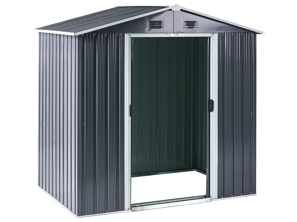 Pro-Tect Cirella 6x4 Metal Apex Shed - Graphite Grey - Image 5