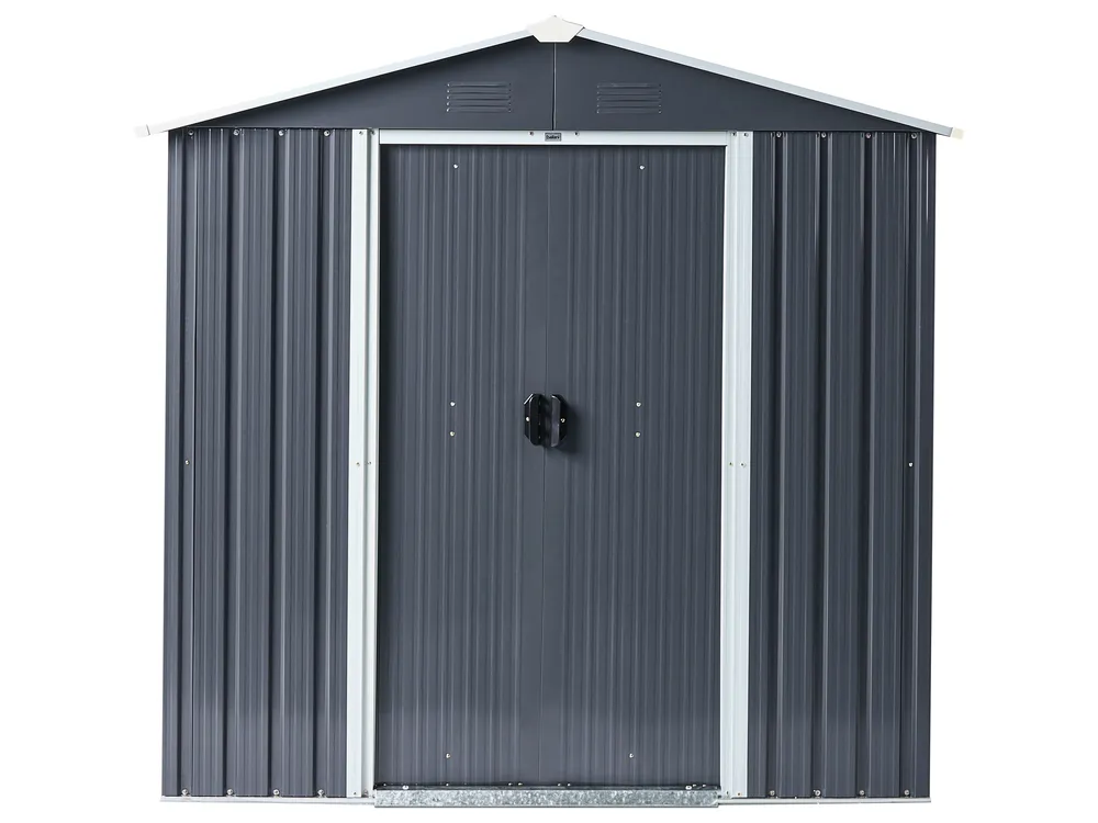Pro-Tect Cirella 6x4 Metal Apex Shed - Graphite Grey - Image 6