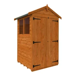Pro-Tect Timber 4'x4' Flex Double Door Apex Shed - Express Delivery