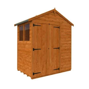 Pro-Tect Timber 4’x6′ Flex Double Door Apex Shed - Express Delivery