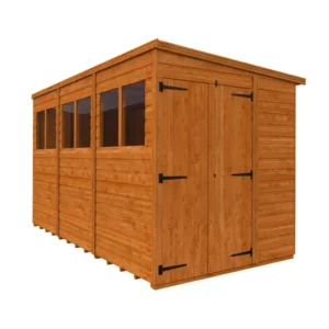 Pro-Tect Timber 12'X6' Double Door Flex Pent Shed - Express Delivery