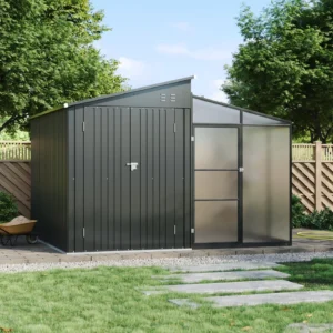 Living and Home 9'x9.5' Combination Metal Garden Shed and Greenhouse (Coming Soon)