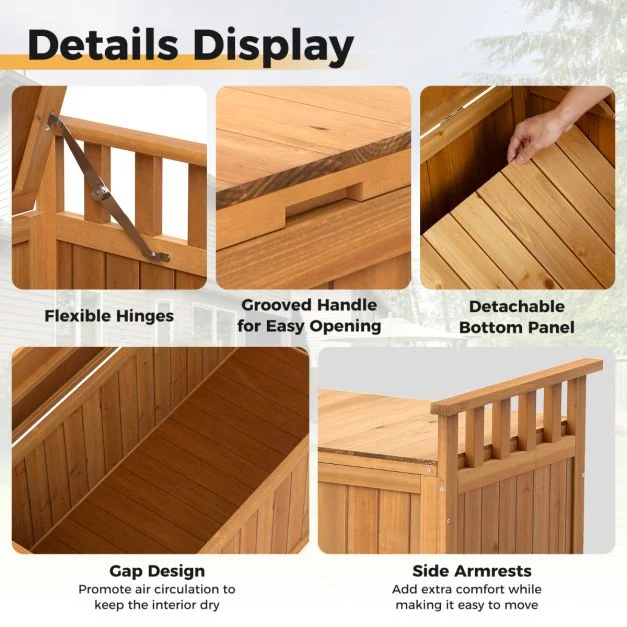 Pro-Tect Timber 209 Litre Storage Deck Box - Image 9