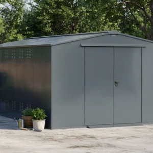 Asgard 10'x18' Garrison Plus Heavy Duty Metal Workshop Shed - with Installation