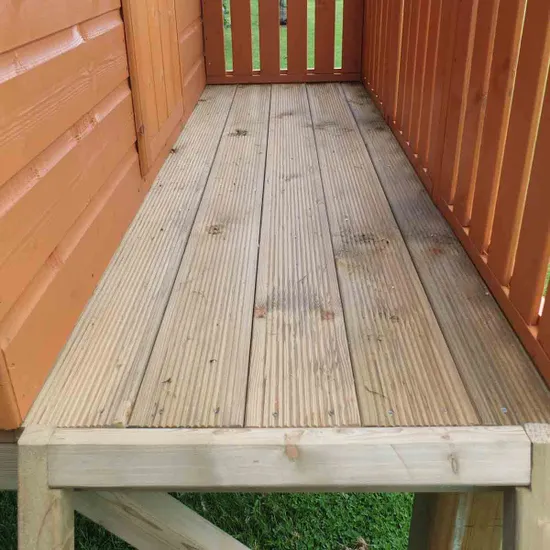 Shire Timber Stork 6'x4' Childrens Playhouse with Platform - Image 8