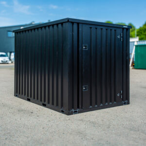 Solmha 6.5' x 9' SiteStore 3m Heavy Duty Storage Container-  Matt Black