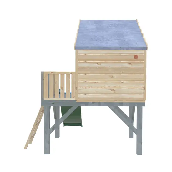 Shire Timber 6'x4' Command Post Playhouse with Platform and Slide - Image 8