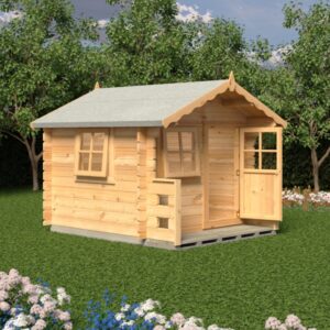 Shire Timber Salcey Childrens 6' x 7' Mini Log Cabin Playhouse