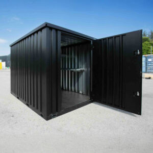 Solmha 6.5' x 19' SiteStore 6m Heavy Duty Storage Container-  Matt Black