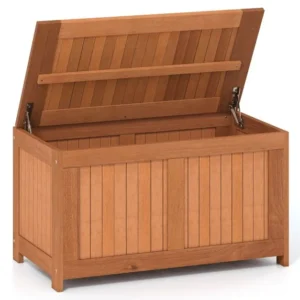 Pro-Tect Timber 3-in-1 Patio Storage Box Bench with Flip Top - Teak