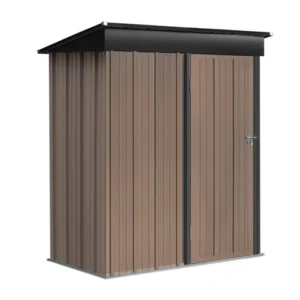 Living and Home 5x3 Metal Storage Tool Pent Shed - New Dark Brown (Coming Soon)