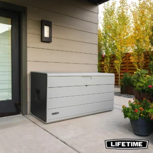 Lifetime 985 Litre Plastic Deck Box with Divider - Model X60482