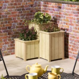 Rowlinson Timber Signature Heritage 3 Tier Corner Planter