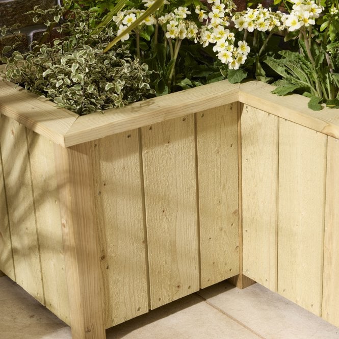 Rowlinson Timber Signature Heritage Corner Planter - Image 4