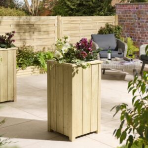 Rowlinson Timber Signature Heritage Tall Square Planter