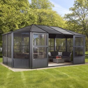 Sojag Charleston 12'x18'  (3.7m x 5.5m) Metal  Solarium