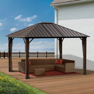 Sojag Dakota 10'x12' (3m x 3.7m) Hardtop Metal Gazebo